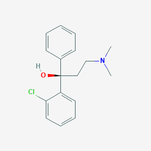 molecular formula C17H20ClNO B061281 Clofedanol, (R)- CAS No. 179764-48-8