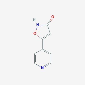molecular formula C8H6N2O2 B061282 5-(Pyridin-4-yl)isoxazol-3-ol CAS No. 167414-97-3