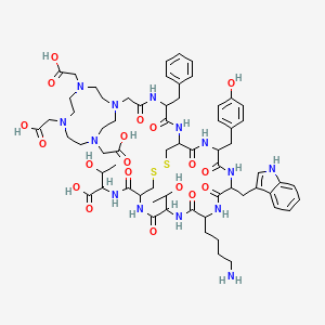 molecular formula C73H106N14O27S2 B612823 DOTATATE acetate CAS No. 177943-89-4