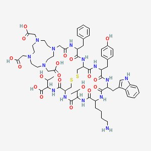 molecular formula C₆₅H₉₀N₁₄O₁₉S₂ B612823 Dotatate acetate CAS No. 177943-89-4
