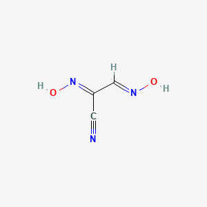 molecular formula C3H3N3O2 B6128233 Glyoxime, 1-cyano- 