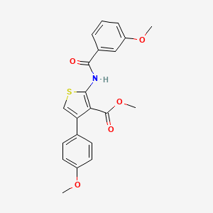 molecular formula C21H19NO5S B6128322 METHYL 2-(3-METHOXYBENZAMIDO)-4-(4-METHOXYPHENYL)THIOPHENE-3-CARBOXYLATE 
