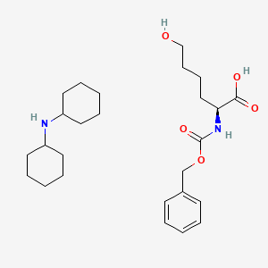 molecular formula C14H19NO5*C12H23N B612863 N-cyclohexylcyclohexanamine;(2S)-6-hydroxy-2-(phenylmethoxycarbonylamino)hexanoic acid CAS No. 102922-72-5