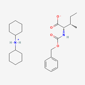 molecular formula C26H42N2O4 B612866 N-cyclohexylcyclohexanamine,(2S,3S)-3-methyl-2-(phenylmethoxycarbonylamino)pentanoic acid CAS No. 26699-00-3