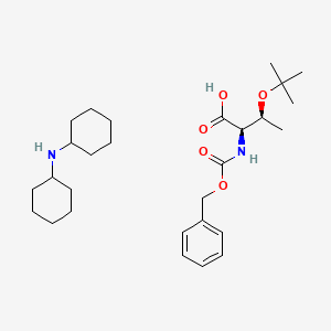 molecular formula C28H46N2O5 B612882 N-cyclohexylcyclohexanamine;(2R,3S)-3-[(2-methylpropan-2-yl)oxy]-2-(phenylmethoxycarbonylamino)butanoic acid CAS No. 201275-65-2