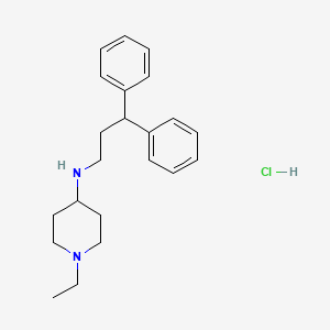 molecular formula C22H31ClN2 B6128838 N-(3,3-diphenylpropyl)-1-ethylpiperidin-4-amine;hydrochloride 