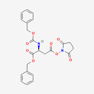 1-O-benzyl 4-O-(2,5-dioxopyrrolidin-1-yl) (2S)-2-(phenylmethoxycarbonylamino)butanedioate