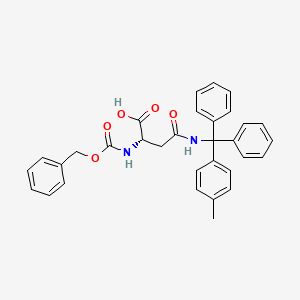 (S)-2-(((Benzyloxy)carbonyl)amino)-4-((diphenyl(p-tolyl)methyl)amino)-4-oxobutanoic acid