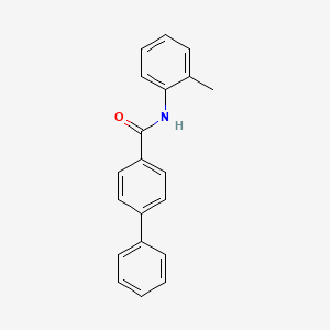 molecular formula C20H17NO B6129174 N-(2-METHYLPHENYL)-[1,1'-BIPHENYL]-4-CARBOXAMIDE 