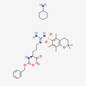 molecular formula C28H38N4O7S · C6H13N B612918 Z-Arg(Pmc)-OH.CHA CAS No. 112160-33-5
