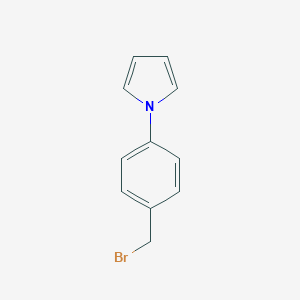 molecular formula C11H10BrN B061292 1-[4-(Bromomethyl)phenyl]-1H-pyrrole CAS No. 184698-65-5