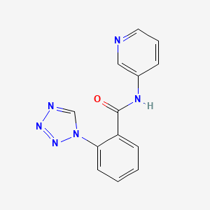 molecular formula C13H10N6O B6129288 N-(pyridin-3-yl)-2-(1H-tetrazol-1-yl)benzamide 