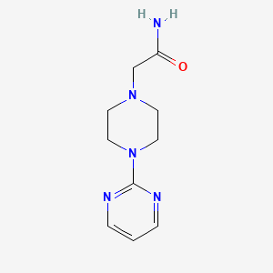 molecular formula C10H15N5O B6129291 2-[4-(2-PYRIMIDINYL)PIPERAZINO]ACETAMIDE 