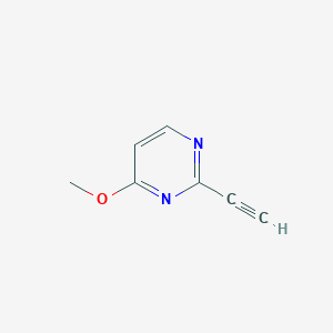 molecular formula C7H6N2O B061293 2-乙炔基-4-甲氧基嘧啶 CAS No. 161489-04-9