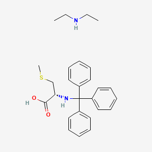 N-Ethylethanamine;(2R)-3-methylsulfanyl-2-(tritylamino)propanoic acid