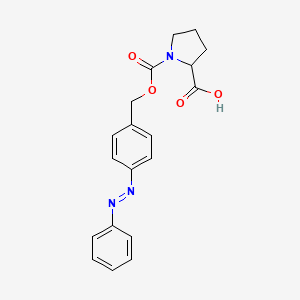 1-[(4-Phenyldiazenylphenyl)methoxycarbonyl]pyrrolidine-2-carboxylic acid