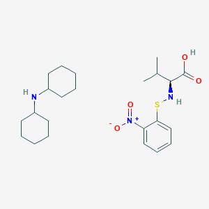 molecular formula C23H37N3O4S B612949 2-Nitrophenylsulfanyl-L-valine dicyclohexylammonium salt CAS No. 7675-57-2