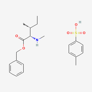 molecular formula C21H29NO5S B612963 (2S,3R)-Benzyl 3-methyl-2-(methylamino)pentanoate 4-methylbenzenesulfonate CAS No. 201544-39-0