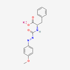 molecular formula C17H16KN3O4 B612968 potassium;(2S)-2-[(4-methoxyphenyl)iminocarbamoylamino]-3-phenylpropanoate CAS No. 396717-86-5
