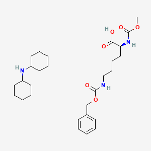 N-Cyclohexylcyclohexanamine;(2S)-2-(methoxycarbonylamino)-6-(phenylmethoxycarbonylamino)hexanoic acid