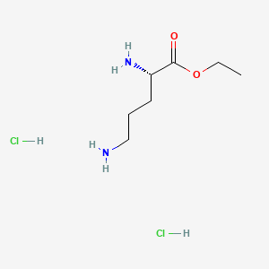 molecular formula C7H18Cl2N2O2 B612976 Ethyl L-ornithine dihydrochloride CAS No. 84772-29-2