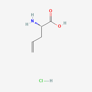 molecular formula C5H10ClNO2 B612984 (S)-2-Aminopent-4-enoic acid hydrochloride CAS No. 195316-72-4
