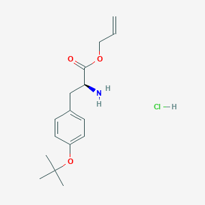 molecular formula C16H24ClNO3 B612991 H-Tyr(tbu)-allyl ester hcl CAS No. 218938-62-6