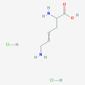 DL-trans-2,6-Diamino-4-hexenoic acid . 2 HCl