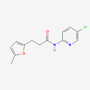 molecular formula C13H13ClN2O2 B6129944 N-(5-chloropyridin-2-yl)-3-(5-methylfuran-2-yl)propanamide 