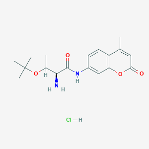 molecular formula C18H25ClN2O4 B612996 H-Thr(tBu)-AMC . HCl CAS No. 201860-40-4