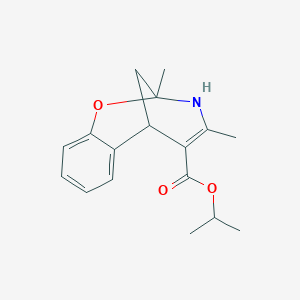 molecular formula C17H21NO3 B6130018 Propan-2-yl 9,11-dimethyl-8-oxa-10-azatricyclo[7.3.1.02,7]trideca-2,4,6,11-tetraene-12-carboxylate 