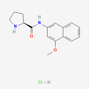 molecular formula C16H19ClN2O2 B613007 H-Pro-4M-betana hcl CAS No. 100930-07-2