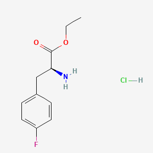 (S)-Ethyl 2-amino-3-(4-fluorophenyl)propanoate hydrochloride
