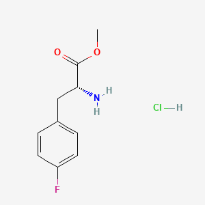 molecular formula C10H13ClFNO2 B613012 (R)-Methyl 2-amino-3-(4-fluorophenyl)propanoate hydrochloride CAS No. 176896-72-3