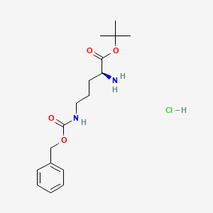 (S)-tert-Butyl 2-amino-5-(((benzyloxy)carbonyl)amino)pentanoate hydrochloride