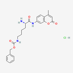 molecular formula C24H28ClN3O5 B613024 H-Lys(Z)-AMC HCl CAS No. 201853-27-2