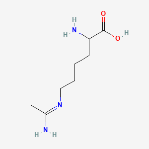 2-Amino-6-(1-aminoethylideneamino)hexanoic acid