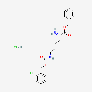 molecular formula C21H26Cl2N2O4 B613029 N-epsilon-(2-Chlorocarbobenzoxy)-L-lysine benzyl ester hydrochloride CAS No. 201008-12-0