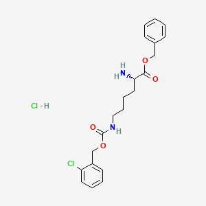 (S)-Benzyl 2-amino-6-((((2-chlorobenzyl)oxy)carbonyl)amino)hexanoate hydrochloride