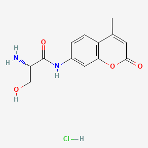 molecular formula C13H14N2O4*HCl*1,25H2O B613035 L-Serine 7-amido-4-methylcoumarin hydrochloride CAS No. 115918-60-0
