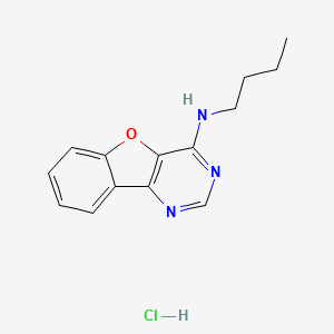 molecular formula C14H16ClN3O B6130366 N-butyl-[1]benzofuro[3,2-d]pyrimidin-4-amine;hydrochloride 