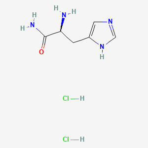 molecular formula C6H12Cl2N4O B613043 H-His-NH2.2HCl CAS No. 71666-95-0