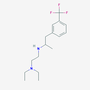 molecular formula C16H25F3N2 B6130500 N',N'-diethyl-N-[1-[3-(trifluoromethyl)phenyl]propan-2-yl]ethane-1,2-diamine 