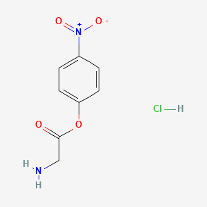 molecular formula C8H9ClN2O4 B613066 4-Nitrophenyl 2-aminoacetate hydrochloride CAS No. 16336-29-1