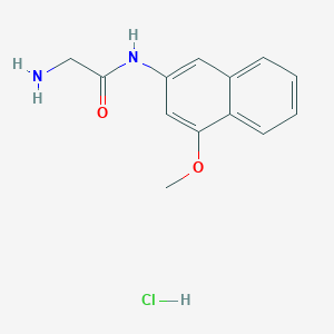 molecular formula C13H15ClN2O2 B613070 Glycine 4-methoxy-beta-naphthylamide hydrochloride CAS No. 201930-16-7