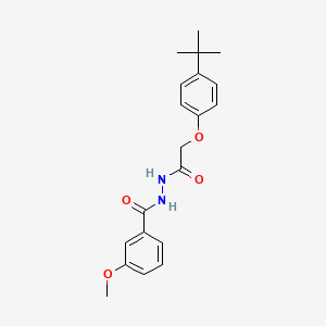molecular formula C20H24N2O4 B6130714 N'-[2-(4-tert-butylphenoxy)acetyl]-3-methoxybenzohydrazide 