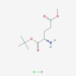 molecular formula C10H20ClNO4 B613073 (S)-1-tert-butyl 5-methyl 2-aminopentanedioate hydrochloride CAS No. 34582-33-7