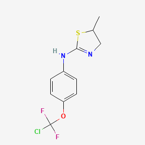 molecular formula C11H11ClF2N2OS B6130785 N-[4-(CHLORODIFLUOROMETHOXY)PHENYL]-5-METHYL-4,5-DIHYDRO-1,3-THIAZOL-2-AMINE 