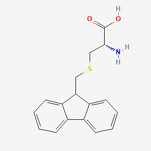 molecular formula C18H17NO4S B613118 (S)-3-(((9H-Fluoren-9-yl)methyl)thio)-2-aminopropanoic acid CAS No. 257288-48-5