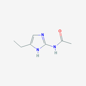 molecular formula C7H11N3O B061312 N-(4-ethyl-1H-imidazol-2-yl)acetamide CAS No. 160041-62-3